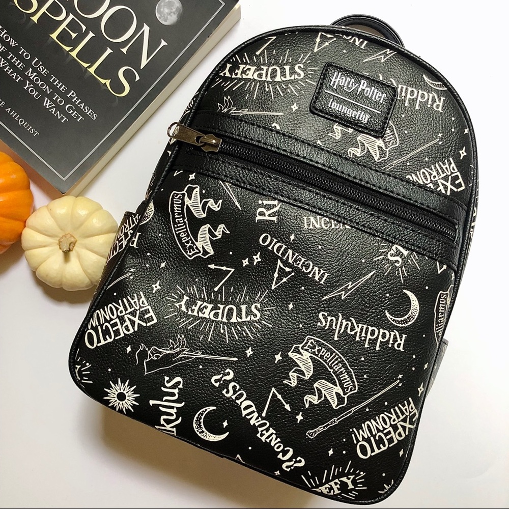 Loungefly Black and White Harry Potter Backpack